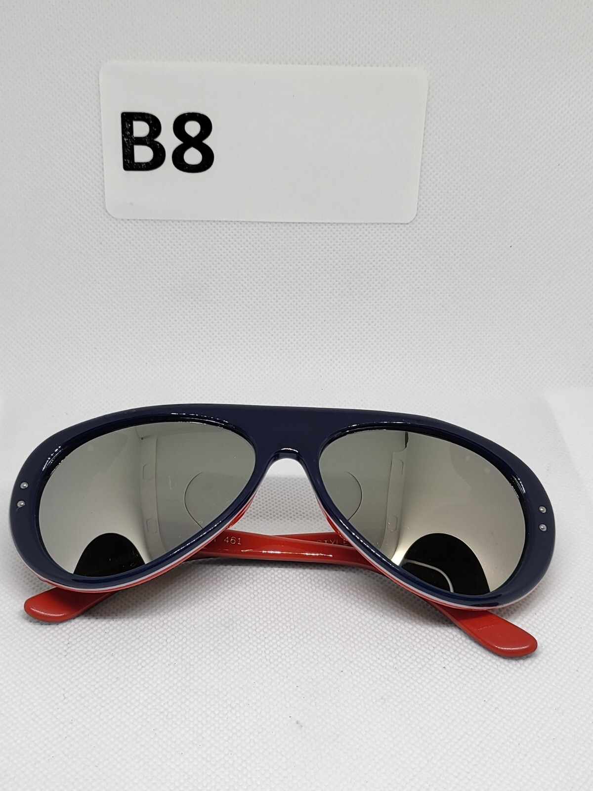 Style Eyes Sunglasses Red White Blue Stripes #461 Mirrow