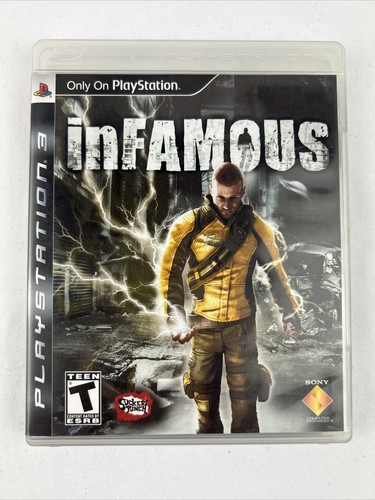 INFAMOUS Sony PlayStation 3, PS3 black label 2009 Tested