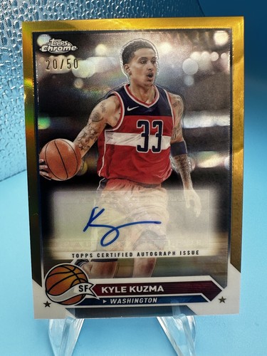 2023-24 Topps Chrome Basketball Kyle Kuzma Gold Refractor
