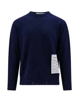 Pre-owned Amaranto Sweater In Blue