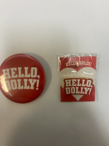 HELLO, DOLLY!  BROADWAY MUSICAL souvenir pin 2 pin   OFFICIAL MERCHANDISE. NEW! 