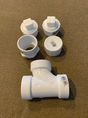 Genova Products Proplus PVC Slip Coupling Pipe Fittings Lot Of 5 (CT)