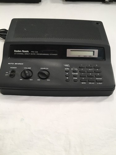Lot of 4 Radio Shack & Uniden Bearcat & Realistic Radio Scanner Programmable