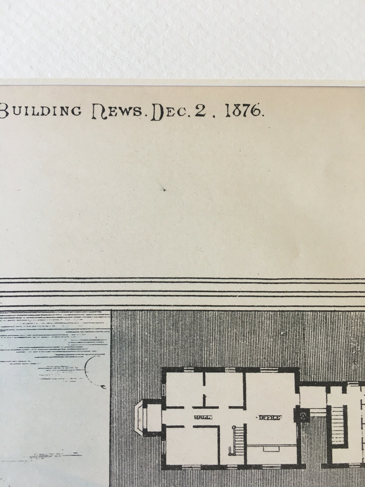 14th District Police Station, Philadelphia, PA, 1876, Original Hand Colored