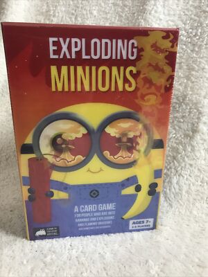 New Sealed EXPLODING MINIONS card game by exploding kittens