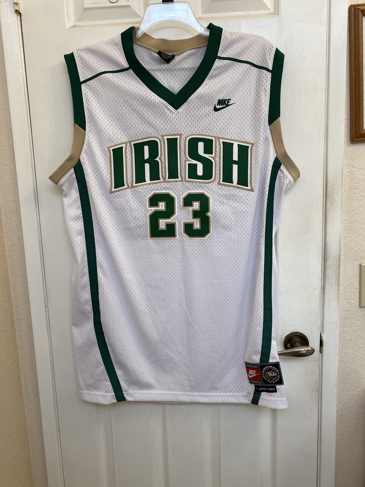 lebron irish jersey nike
