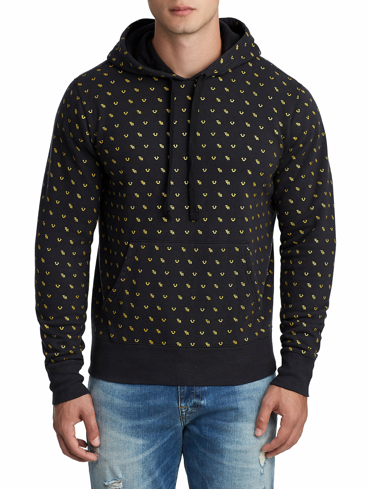 true religion logo hoodie