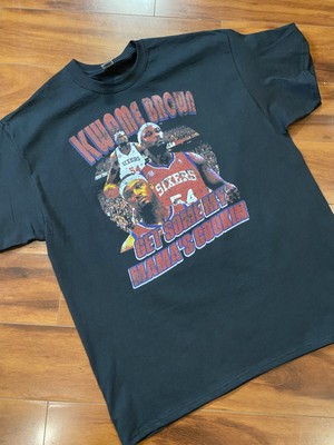 Kwame Brown 76ers 90s style bootleg t shirt sz XL Moma s Mama s Cooking Cookin