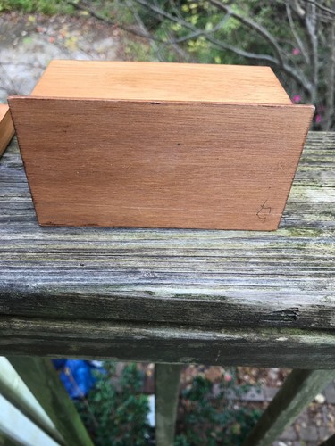 Wooden Double Deck Playing Card Box Case Storage Holder