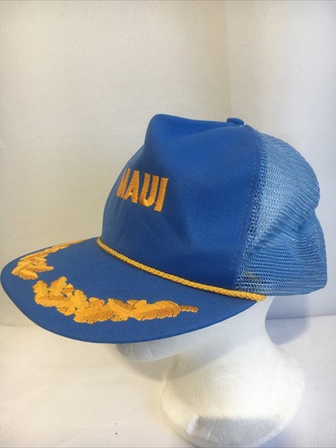 Mesh Foam Rope Snapback Hat Embroidery Hawaii