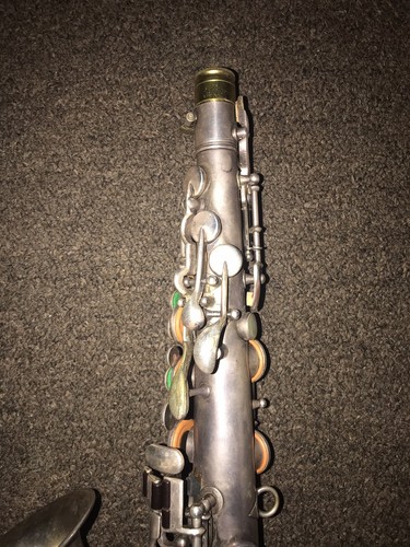Vintage 1928 King Alto Saxophone Silver Finish