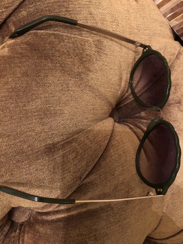 Victoria Beckham Gradient Oversize Army Green Sunglasses