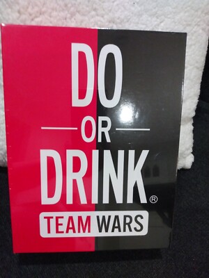 Do or Drink Team Wars Adult Party Group Drinking Game Set College Sealed