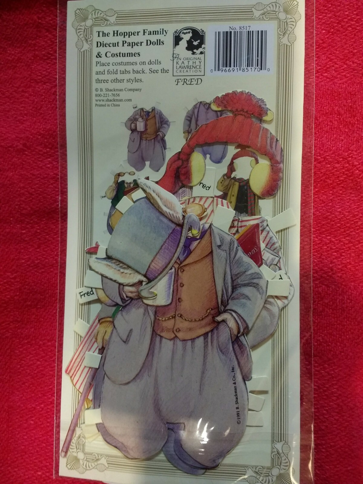 The Hopper Family Diecut Paper Dolls & Costumes Fred Rose Bobby & Bunny