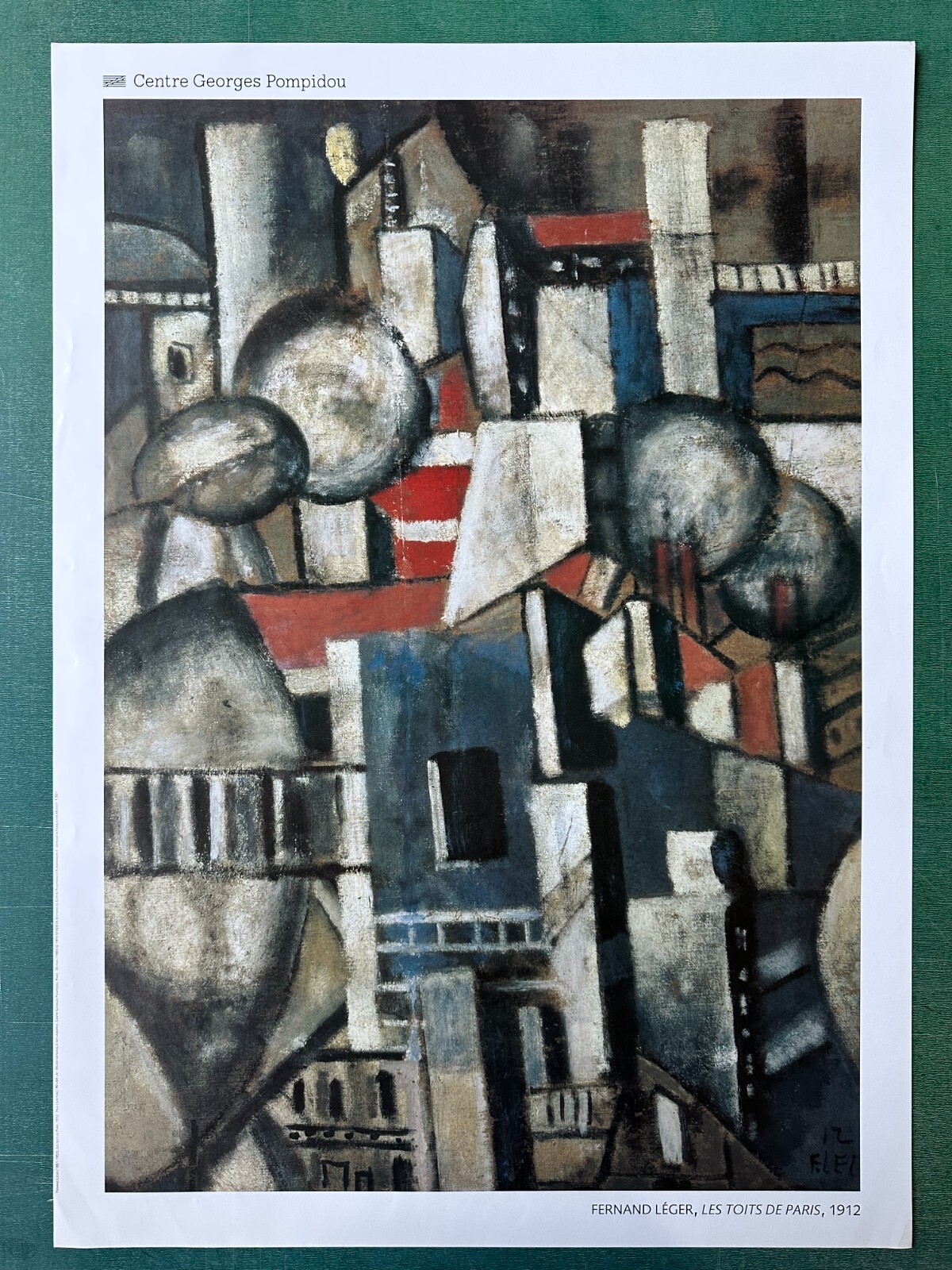 Vintage Fernand Leger Exhibition Poster for Centre Pompidou