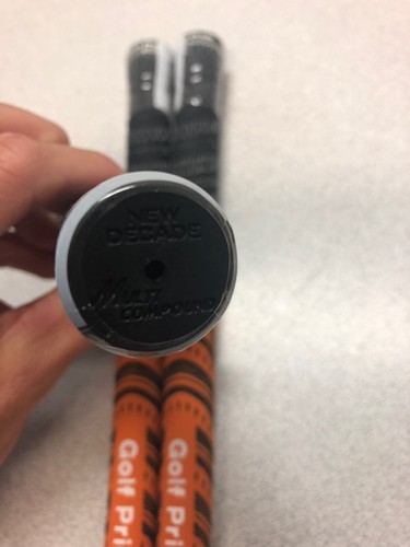 GOLF PRIDE GOLF GRIP (3) NEW DECADE MULTICOMPOUND BLACK ORANGE STANDARD 60R NEW