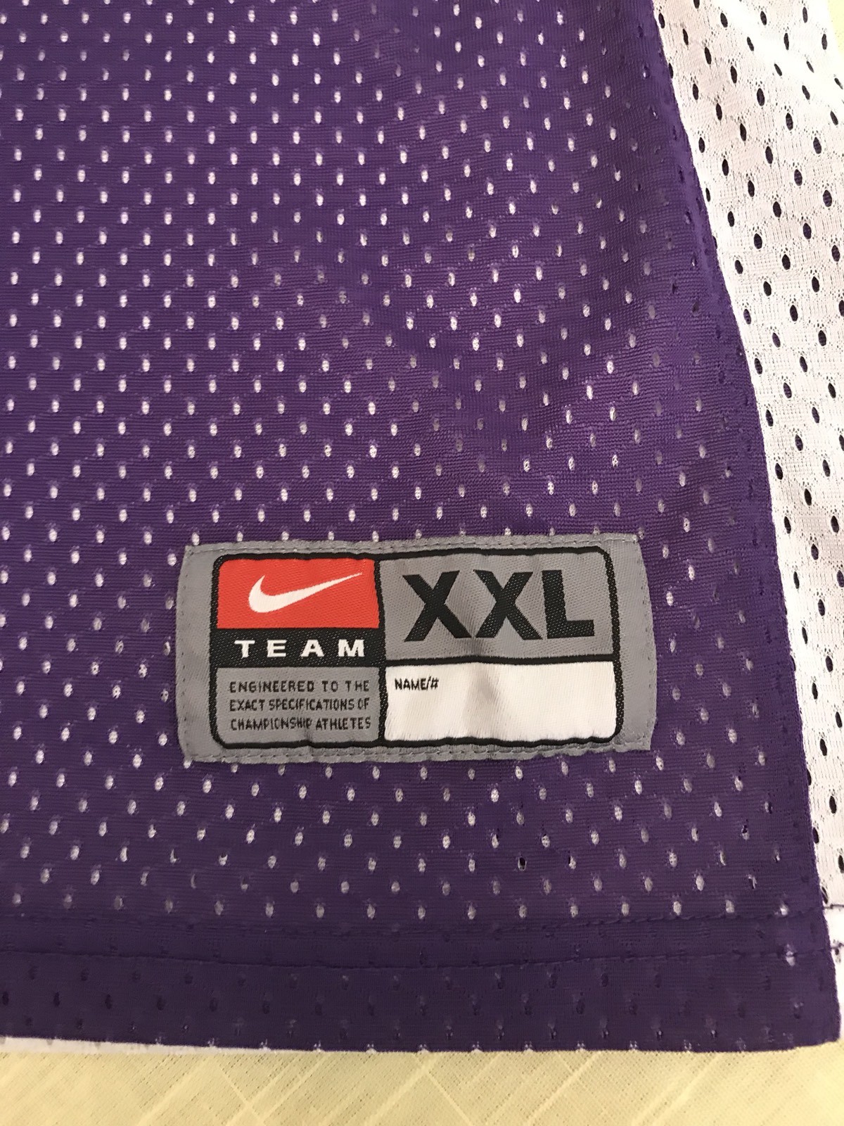 VTG 90s Nike Swoosh Reversible Tank Hustle Basketball Mesh Jersey Shirt L Purple