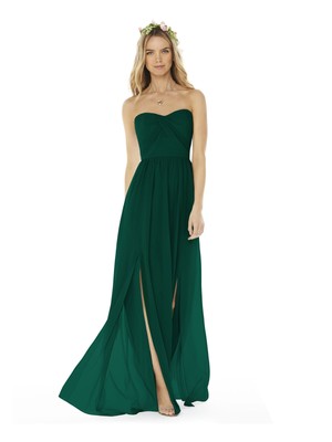 

SOCIAL BRIDESMAIDS Женское вечернее платье полной длины без рукавов с зеленой подкладкой, Зеленый