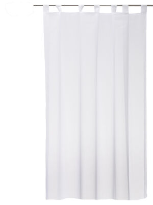 Voile Schlaufenschal Gardine Emotion weiß Organza Vorhang Abschlußband Store