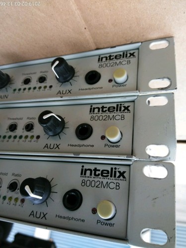 Intelix 8002MCB, 8 Channel Mixer with Limiter, Vintage Rack
