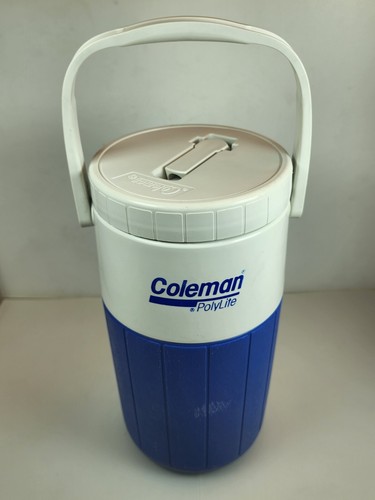 Cruche Isotherme Vintage Coleman Sunlites - Néon Rétro - Rose/jaune/bleu - USA