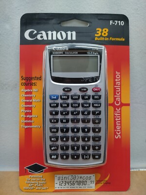Canon F-710 Scientific Calculator w/ 139 Functions & 38 Built-in Formulas - New