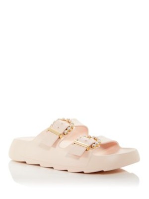 Женские розовые босоножки на танкетке с искусственным жемчугом STUART WEITZMAN Sb413 9 B