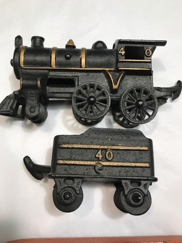 Cast Iron John Wright Foundry 40 Steam Train Set Original