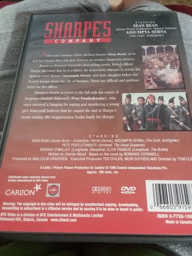 SHARPE'S COMPANY DVD MOVIE, SEAN BEAN, DARAGH O'MALLEY