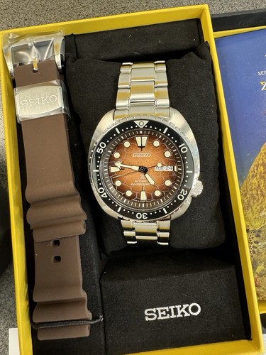 Pre-owned Seiko Automatic Prospex Turtle Divers 200m Special Edition Watch Srph55