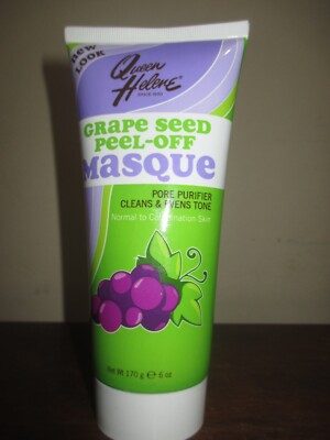 Queen Helene Grape Seed Peel Off Masque Mask Pore Purifier Cleans Evens 6 oz