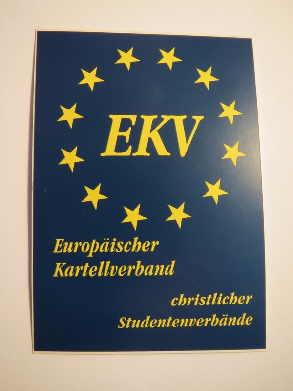 Ekv - EuropÃ¤Ischer Kartellverband Christlicher StudentenverbÃ¤Nde / Aufkleber