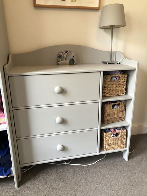 childrens wardrobe and drawers set