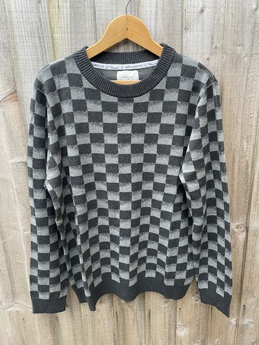 Percival Crew Neck Knit Jumper Away Grey Rectangle Brand New With Tags