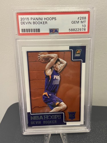 2015-16 PANINI NBA HOOPS DEVIN BOOKER ROOKIE CARD PSA 10 GEM MINT