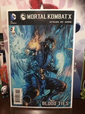 Mortal Kombat X #1 VF HTF Sub Zero Cover Blood Ties DC Comics 2014