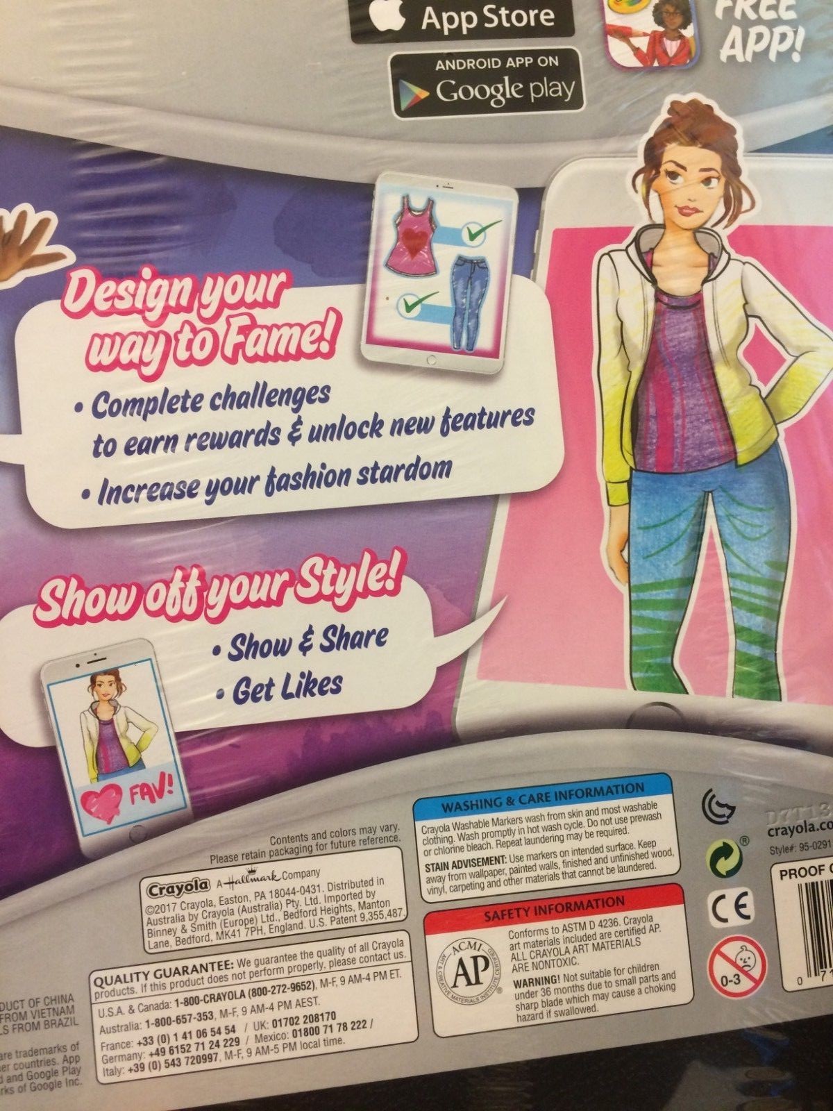 Crayola Fashion Superstar Drawing Kit NEW