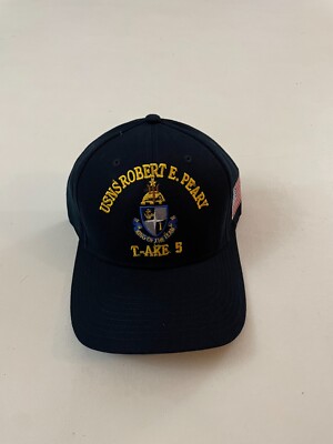 New The Corps USNS Robert E. Peary T-AKE 5 Blue Baseball Cap One Size 
