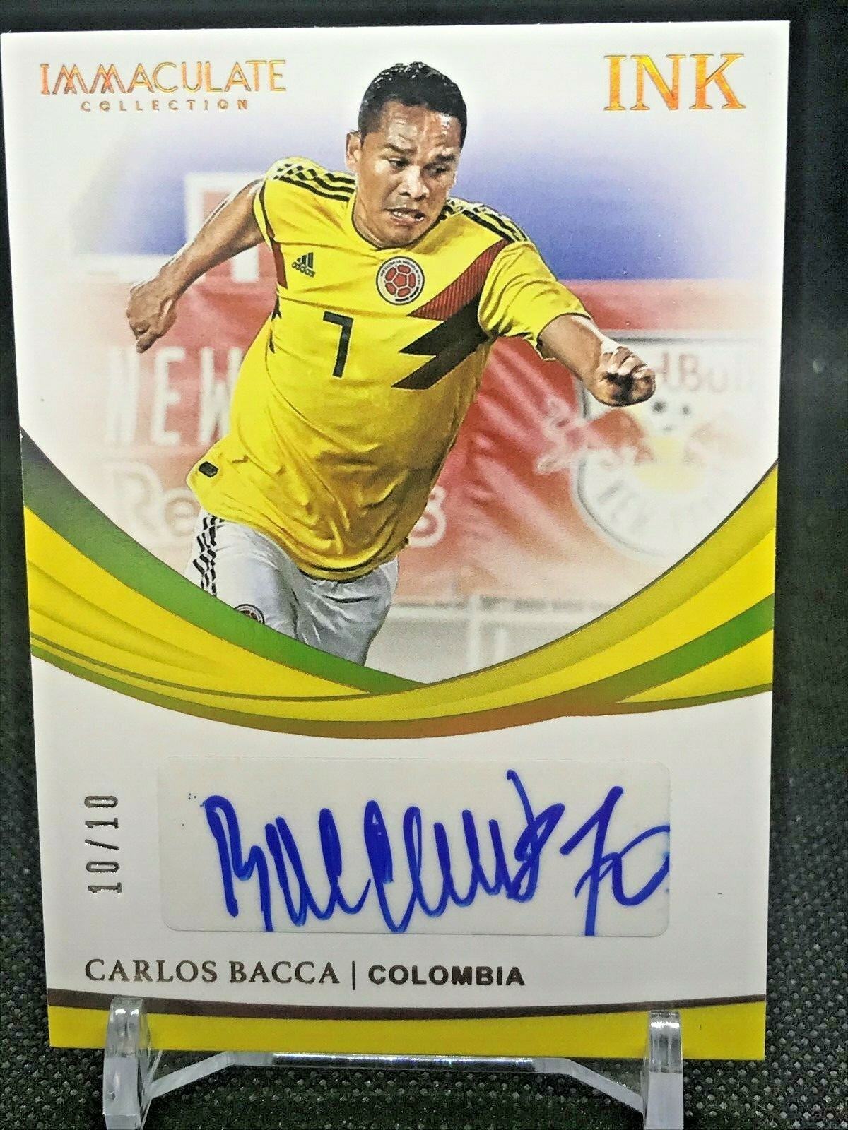 CARLOS VALDERRAMA 直筆サインカード コロンビア代表 Carlos