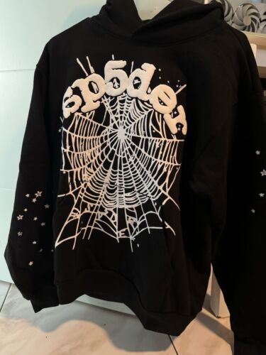 Size Medium-Sp5der OG Web Black Hoodie | eBay Size Medium-Sp5der OG Web Black Hoodie | eBay