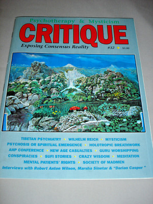 RARE 1989 CRITIQUE Magazine #32~Psychospiritual~Robert Anton Wilson ~ XLNT!