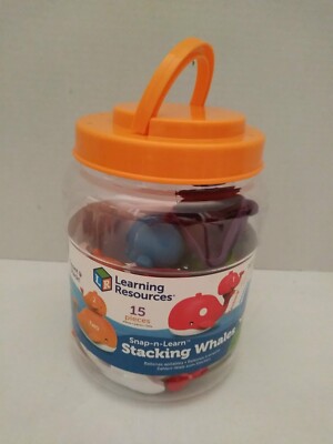 Learning Resources Snap-n- Learn Stacking Whales 15 pcs. #6709