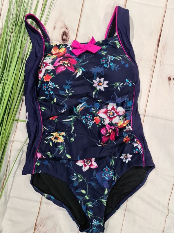 Badeanzug Sheego By Joe Browns Blau Gemustert Cup C Bis E (567) ÃBergrÃ¶ÃE