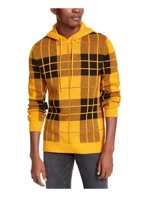 

AMERICAN RAG Мужской золотой пуловер с длинным рукавом и завязками, свитер