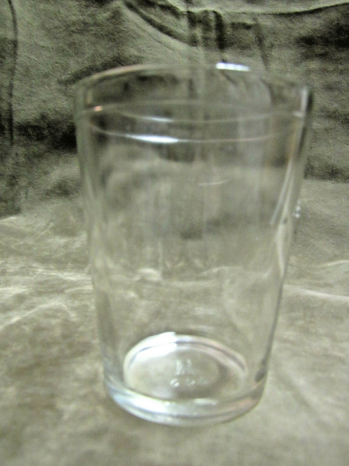 Circa 1920's Hazel Atlas Glass Clear Color Snuff Jar Bottle Container Tumbler #1