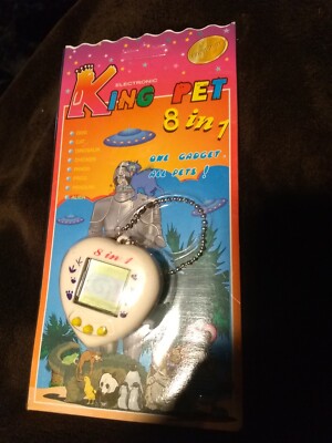 Rare KING PET 8 in 1 Electronic Virtual Key Pet New On Card HTF Version 