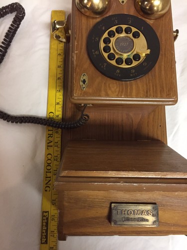 Retro Wall Phone Antique Vtg Classic Rotary Home Telephone Old Fashion Style 20s