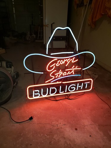 George Straight Bud Light Neon Sign