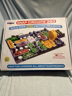 SNAP CIRCUITS 203 electrical circuit project kit with 200+ projects ELENCO, NEW