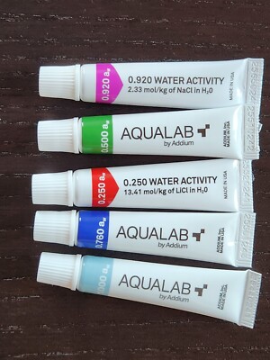 Aqualab Water Activity Calibration Standards 5 vial Set
